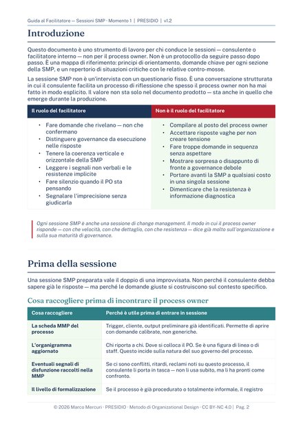 Guida alla facilitazione, pagina di esempio 2